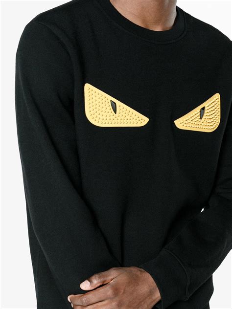 fendi yellow eyes jumper|Fendi unisex sweater.